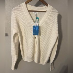 Elena Ribbed Button Down Midi Cardigan